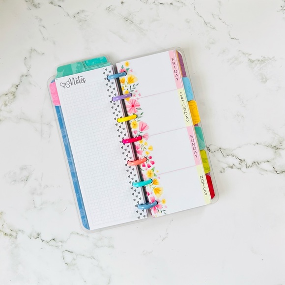 Hand Crafted Office Disney Princess Skinny Mini Happy Planner Size